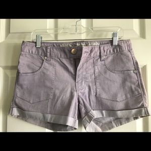 Express Purple Jean Shorts